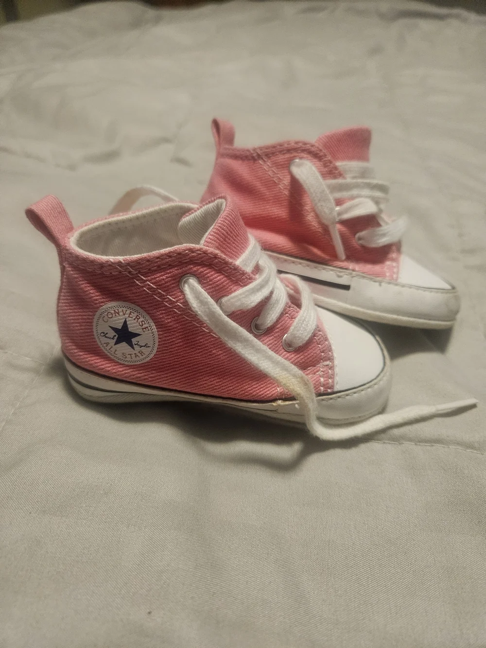 Baby Converse Pink High-Top Canvas Sneakers